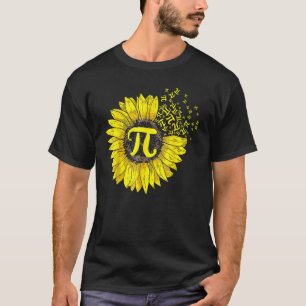 Camiseta Símbolo número de girasol 3 14 Pi número 100 día d