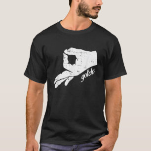 Camiseta Símbolo Ok Mano Gotcha Halloween Divertido Juego d
