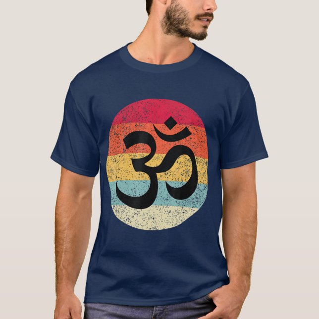 Camiseta Símbolo Om Aum Ohm regalo del Día Hindú Zen Tantra (Anverso)
