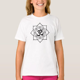 Camiseta Símbolo Om en flor de Lotus