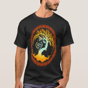 Camiseta Símbolo Om y espiritual Yggdrasil