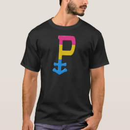 Camiseta Símbolo pansexual en colores de bandera de orgullo
