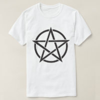 Símbolo pentagram Brujería Pagan Wicca T-Shirt