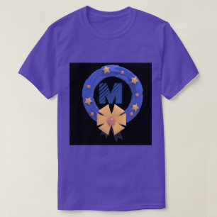 Camiseta Símbolo personalizado Monograma M Iniciales Camise