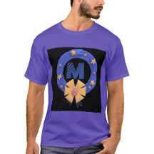 Símbolo personalizado Monograma M Iniciales Camise