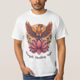 Camiseta Símbolo Phoenix Lotus - Fuerza, curación, esperanz