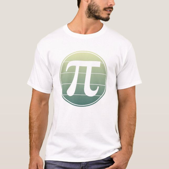 Camiseta Símbolo Pi Gradiente Día Pi | Feliz Día Pi Matemát (Anverso)