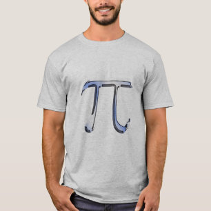 Camiseta Símbolo plateado cromado como Pi en fibra de carbo