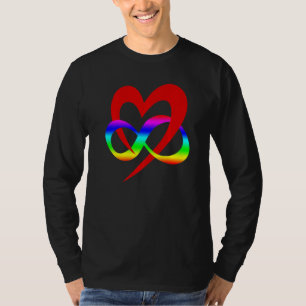 Camiseta Símbolo poliamorio infinito del corazón Lgbt Csd