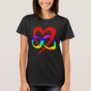 Camiseta Símbolo poliamorio infinito del corazón Lgbt Csd