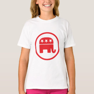 Camiseta Símbolo político Fiesta republicano (elefante)