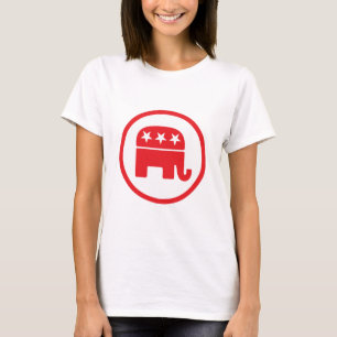 Camiseta Símbolo político Fiesta republicano (elefante)