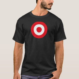 Camiseta Símbolo redondeado del ejército de la bandera de