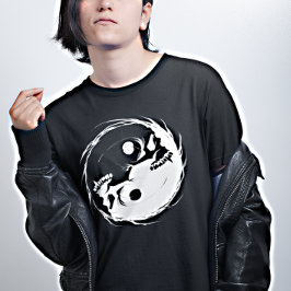 Camiseta Símbolo religioso del cráneo de vampiros oscuro de