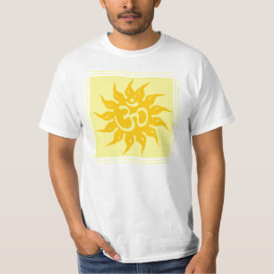 Camiseta Símbolo religioso indio: OM y Surya