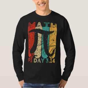 Camiseta Símbolo retro vintage Pi Day 3 14 Pi Math Geek Inf