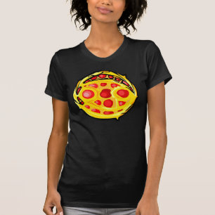 Camiseta Símbolo rojo de cáncer de piedra de efecto inverna