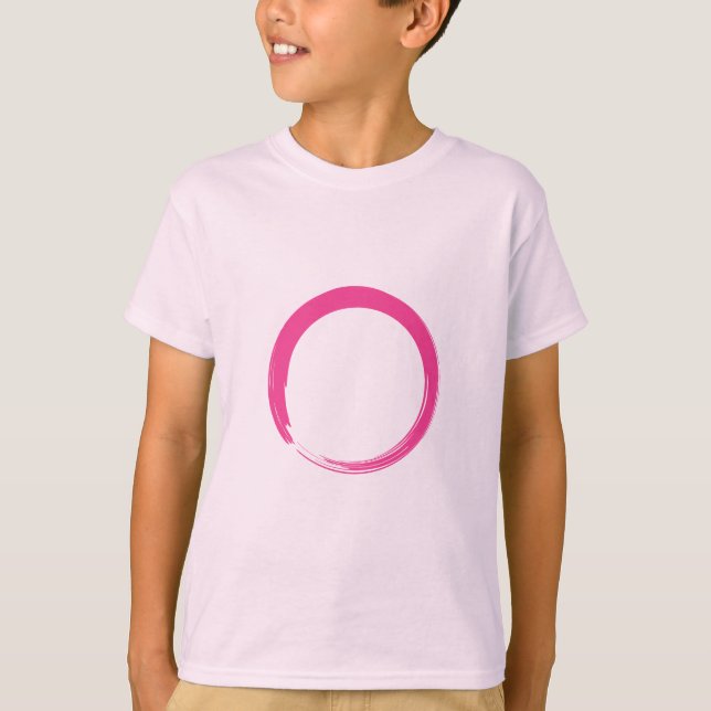 Camiseta Símbolo rosa de zen / círculo de entrelazado (Anverso)