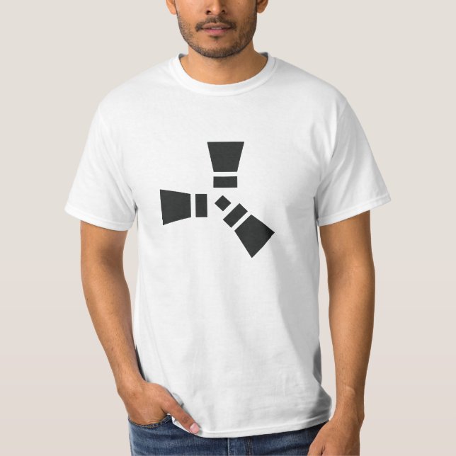 Camiseta Símbolo RUST negro sobre transparente (Anverso)