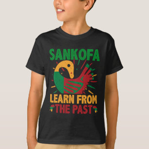 Camiseta Símbolo Sankofa y Adinkra Ghana para historia negr