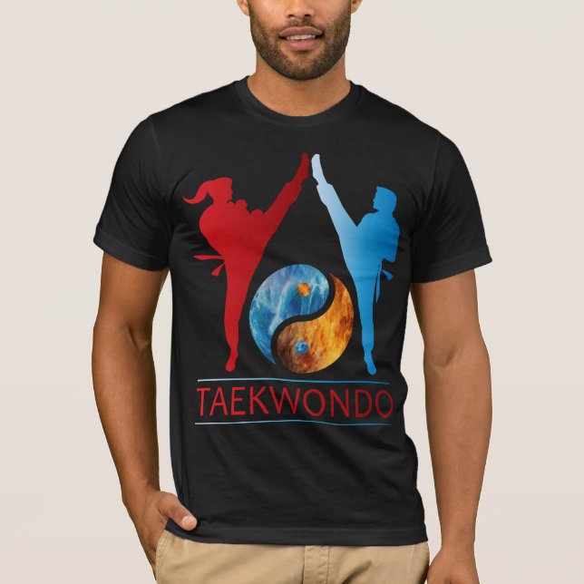 Camiseta Símbolo Taekwondo De Fuego Y De Yang (Anverso)