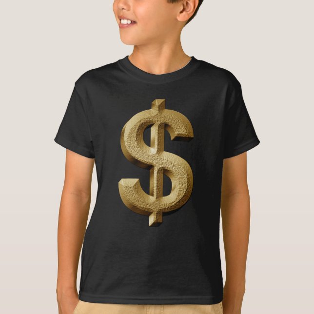 Camiseta Símbolo tallado piedra del dinero del Rótulo de (Anverso)
