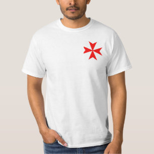 Camiseta símbolo templar de la religión de la Cruz Roja de