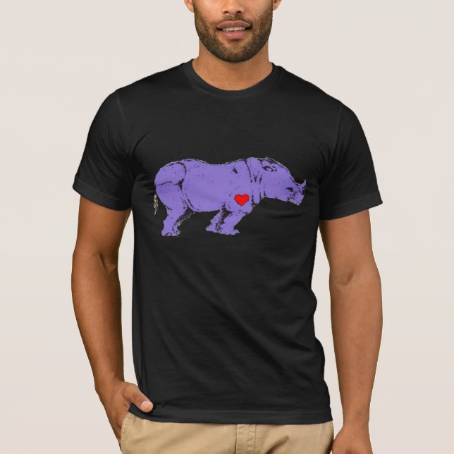 Camiseta Símbolo temprano del activismo del rinoceronte (Anverso)