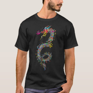 Camiseta Símbolo tradicional chino de dragón de poder y de