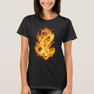 Camiseta Símbolo tradicional chino de dragón de poder y de 