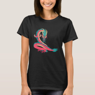 Camiseta Símbolo tradicional chino de dragón de poder y de 