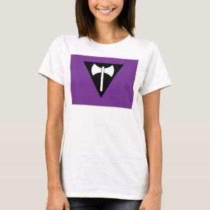 Camiseta Símbolo tri de la bandera del Orgullo Lesbiano de
