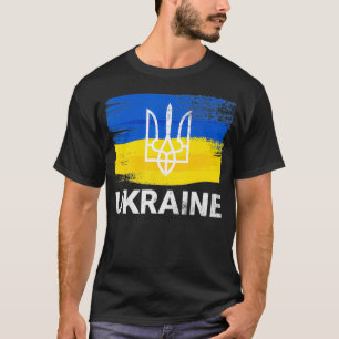 Camiseta Símbolo ucraniano de bandera ucraniana con Ucrania