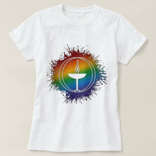 Camiseta Símbolo unitario del universalismo del arco iris