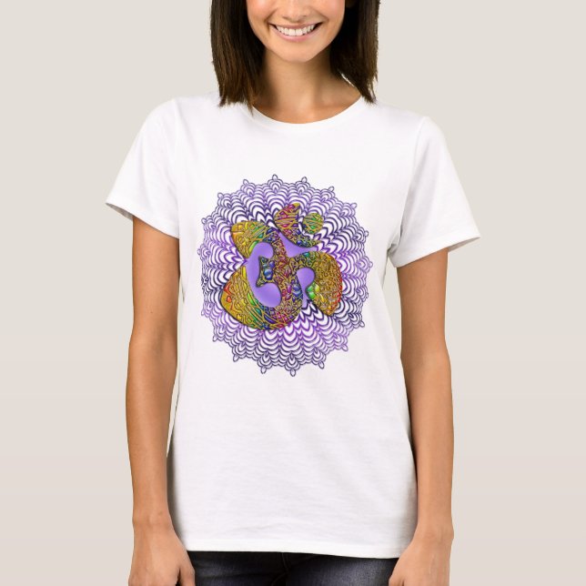 Camiseta Símbolo Universal OM / AUM - Ornamento (Anverso)