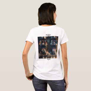 Camiseta Símbolo Urbano Gráfico de Ala de Rapaz