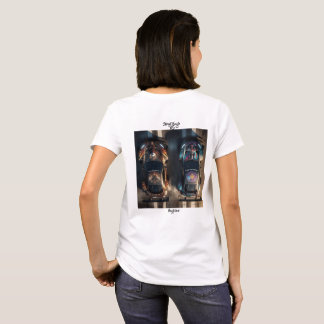 Camiseta Símbolo Urbano Gráfico de Ala de Rapaz