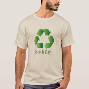 Camiseta Símbolo verde de reciclaje