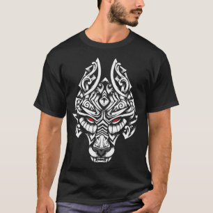 Camiseta Símbolo vikino de Fenrir hijo del mito nórdico Lok