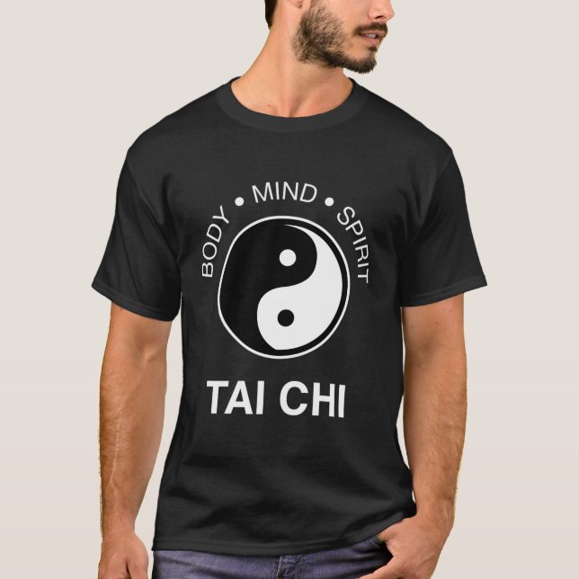Camiseta Símbolo Yin Yang de espíritu de mente corporal tai (Anverso)