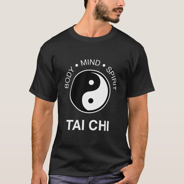 Camiseta Símbolo Yin Yang de espíritu de mente corporal tai (Anverso)