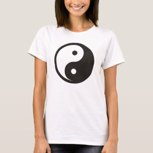 Camiseta Símbolo Yin Yang - diseño de tatuajes sólidos