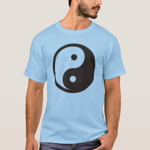 Camiseta Símbolo Yin Yang - diseño de tatuajes sólidos