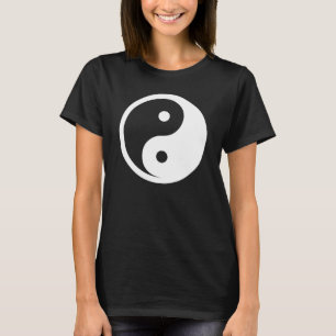 Camiseta Símbolo Yin Yang - diseño de tatuajes sólidos 2