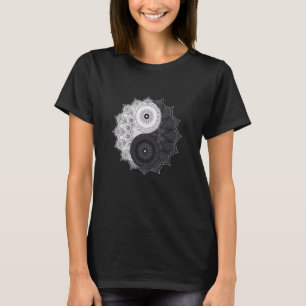 Camiseta Símbolo Yin Yang Mandala Buscar equilibrio espírit