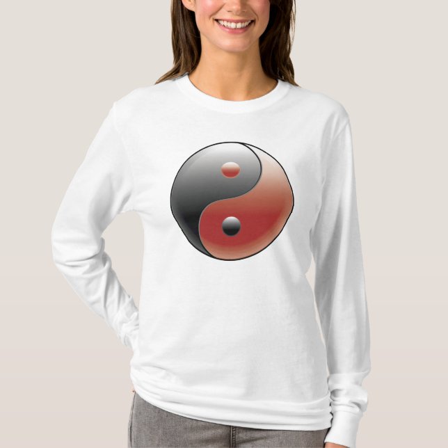 Camiseta Símbolo Yin Yang - Rótulo Yin Yang (Anverso)