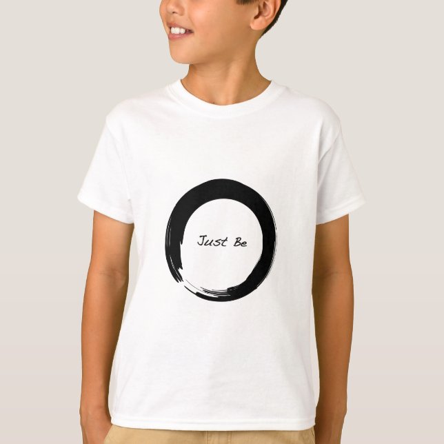 Camiseta Símbolo zen con "Just Be" (Anverso)