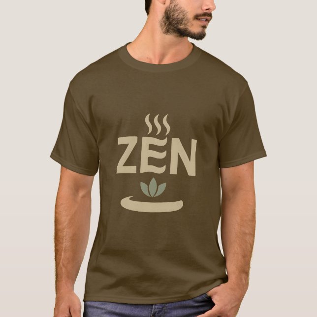 Camiseta Símbolo Zen Mínimo Gráfico de Bienestar (Anverso)