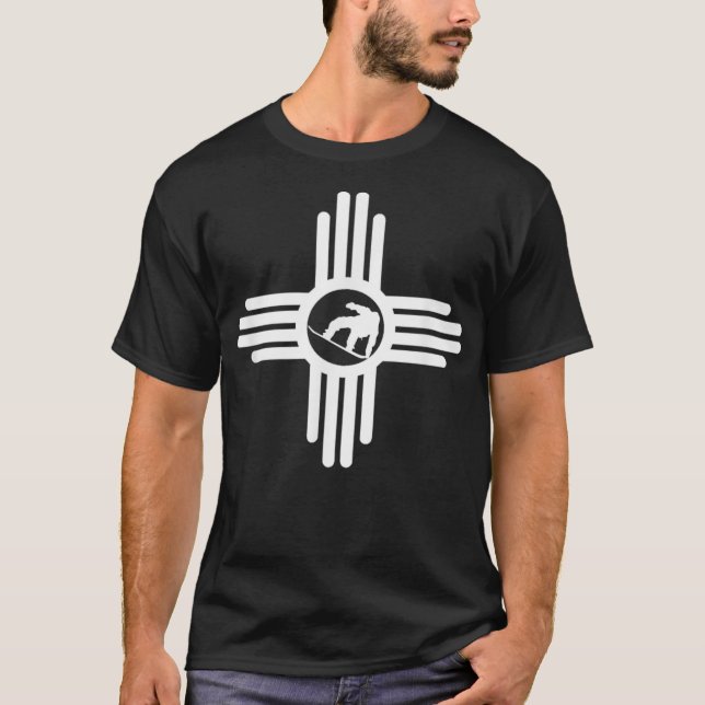 Camiseta Símbolo Zia Sun de Snowboard Nuevo Orgullo de Méxi (Anverso)