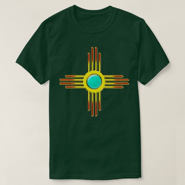 Camiseta Símbolo Zia Sun Zia Pueblo Nuevo México DD 1 (Diseño del anverso)